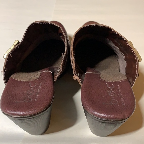 Born Brown leather upper/ lining clogs slip on good condition Size 7M gr8 brand - Picture 4 of 10